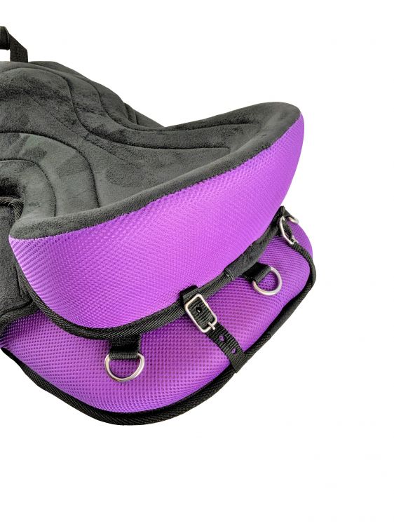 Padded Suede Top Soft Saddle, with pommel handle and fleece bottom Western Saddle Pad Shiloh