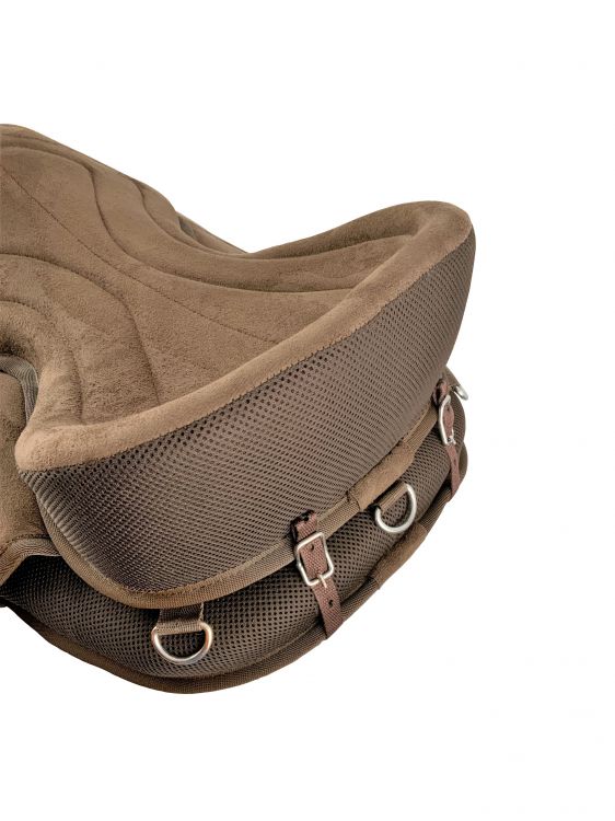 Padded Suede Top Soft Saddle, with pommel handle and fleece bottom Western Saddle Pad Shiloh