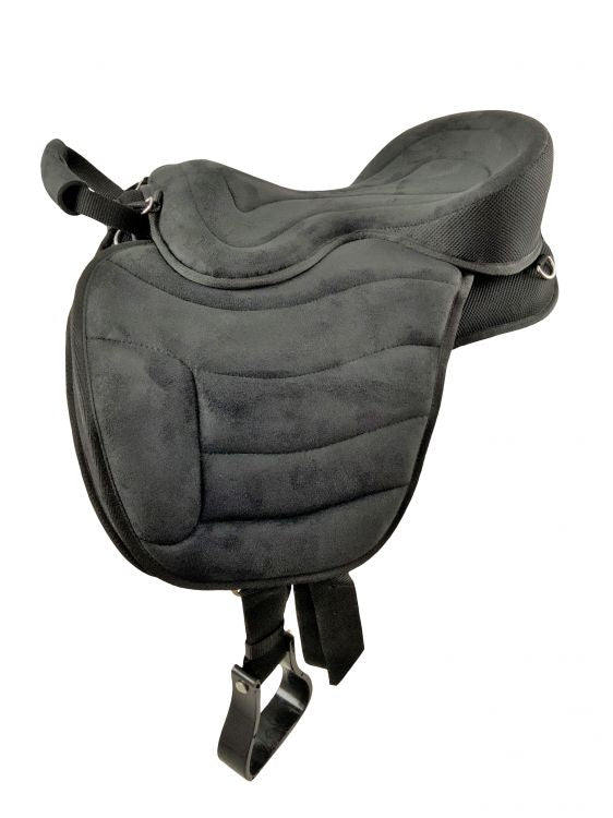 Padded Suede Top Soft Saddle, with pommel handle and fleece bottom Western Saddle Pad Shiloh