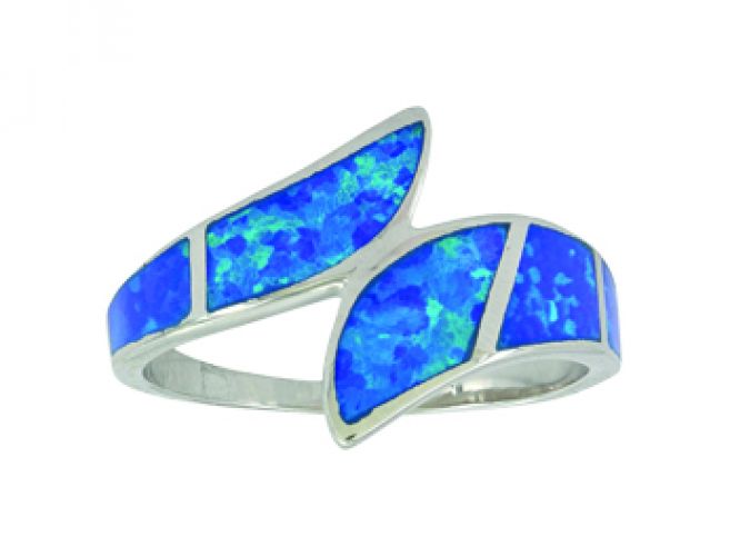 RG3803-9: Montana Silversmiths River of Lights Dueling Waves Opal Ring, Size 9 Primary Showman Saddles and Tack