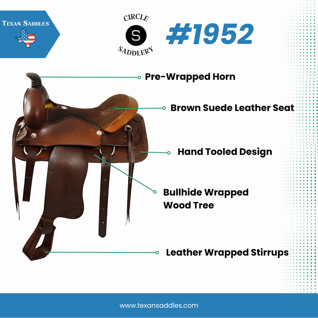 Roping Style Saddle made by Circle S Saddlery #1952