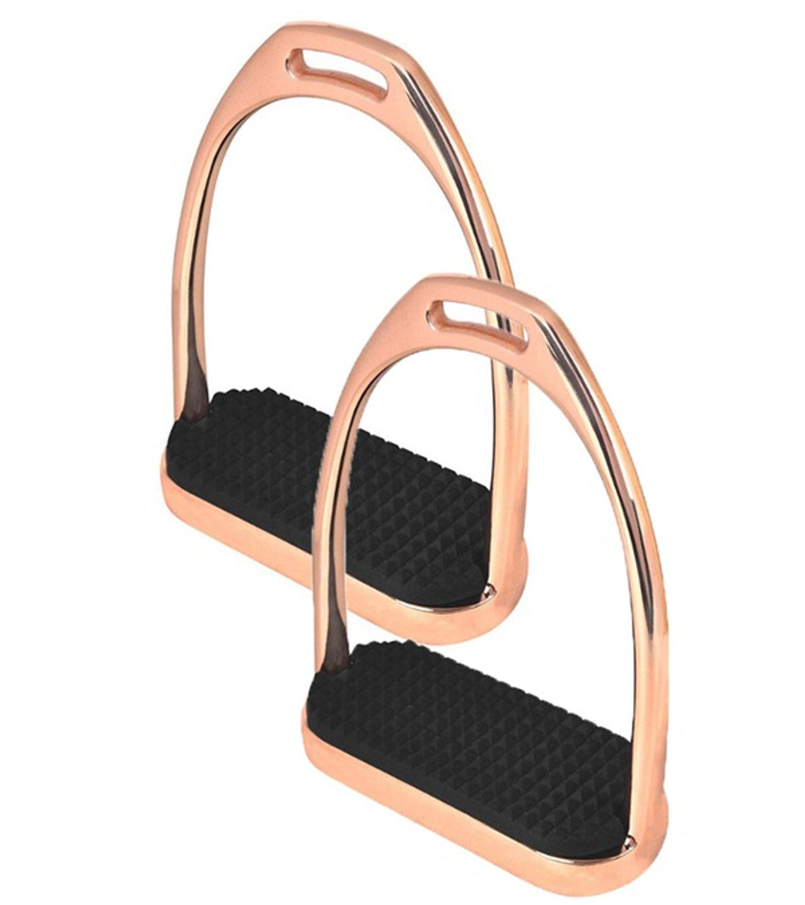 Rose Gold Stirrup Irons-TexanSaddles.com