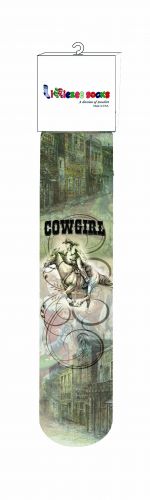 S1064: "Wild West Cowgirl" Socks Primary Showman Saddles and Tack