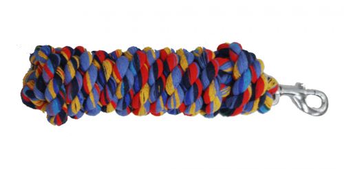 Showman ® 10' multi color braided cotton lead with swivel bolt snap Default Shiloh