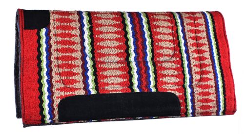 Showman ® 32" x 32" Acrylic top saddle pad with Navajo design and 1" felt bottom Western Saddle Pad Shiloh