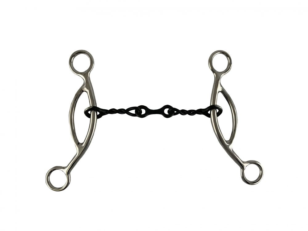 Showman ® 5" Stainless Steel Sweet Iron Mouth with Sliding Gag Bits Shiloh
