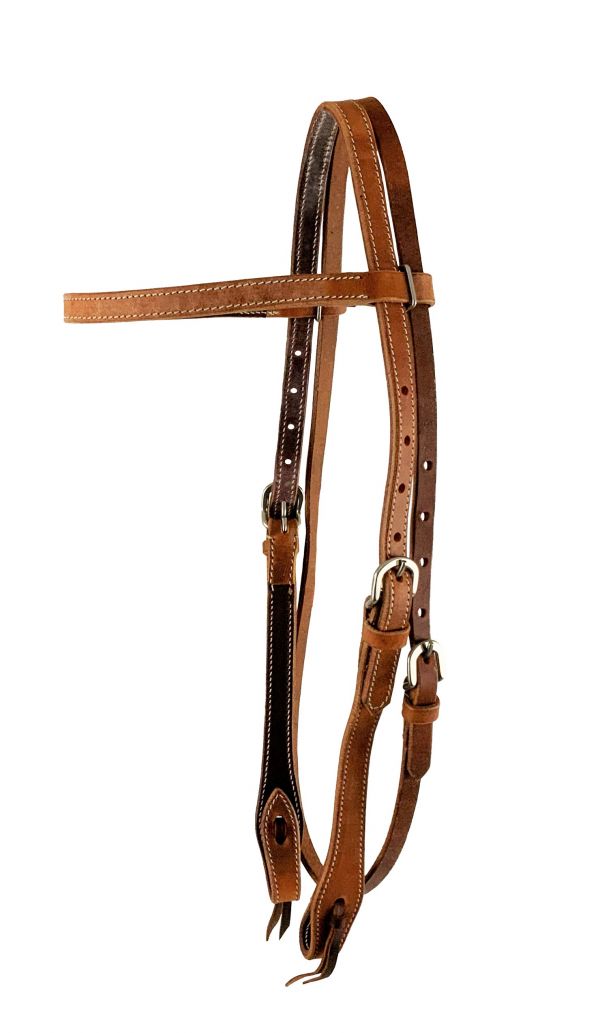 Showman ® Argentina Harness cow leather browband headstall Default Shiloh