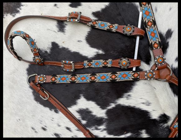 Showman ® Beaded Southwest Design 4 Piece Set Default Shiloh