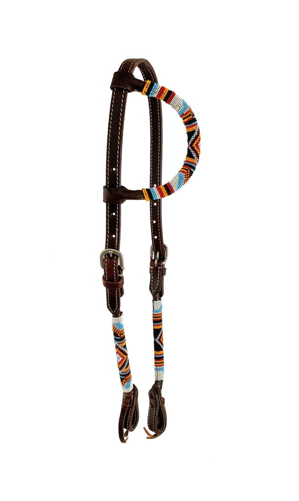 Showman ® Beaded one ear headstall with southwest design Default Shiloh