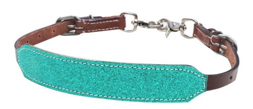 Showman ® Glitter overlay leather wither strap Default Shiloh