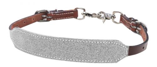 Showman ® Glitter overlay leather wither strap Default Shiloh