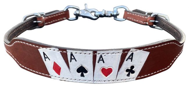 Showman ® Hand Painted "Four of a Kind" Design wither strap Default Shiloh