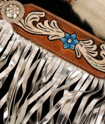 Showman ® Medium leather browband headstall and breast collar set Default Shiloh