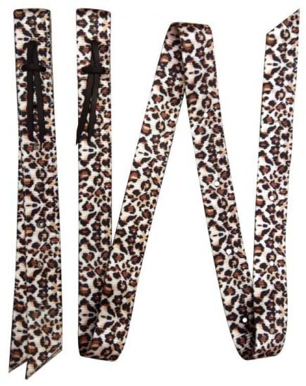 Showman ® Premium Quality Cheetah Print Nylon tie strap and Off Billet set Default Shiloh