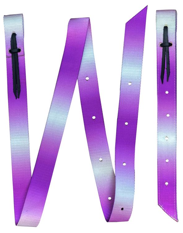 Showman ® Premium Quality Ombre Print Nylon tie strap and Off Billet set Default Shiloh