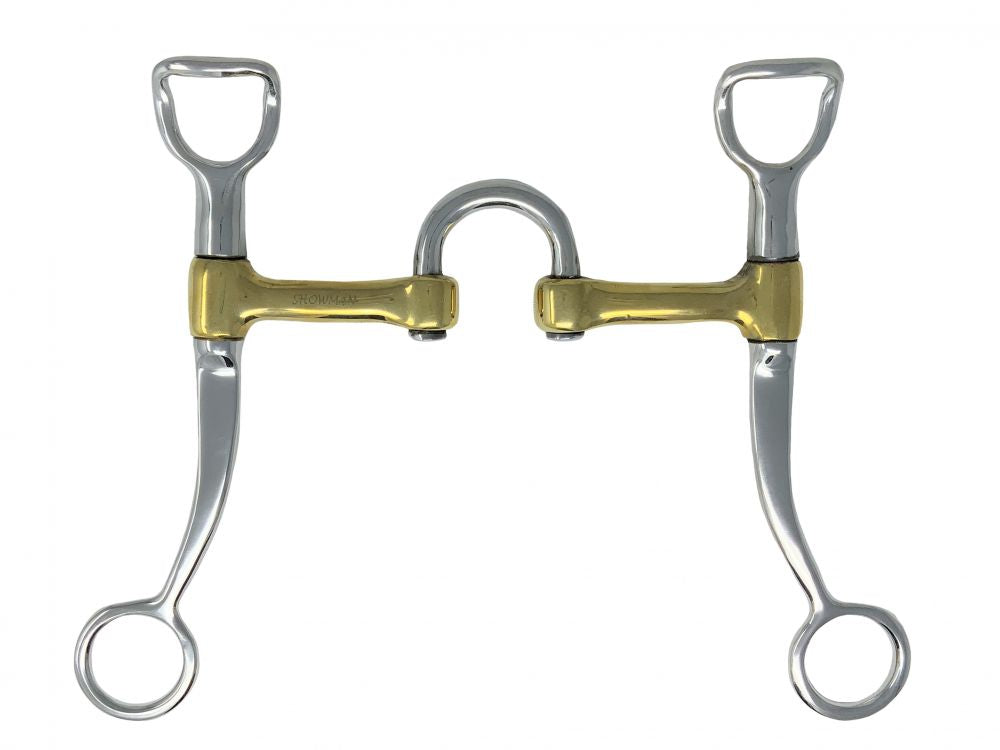 Showman ® Stainless Steel Long Shank western bit with ported Mouth Bits Shiloh