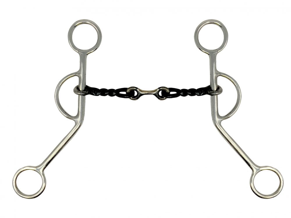 Showman ® Stainless Steel Sweet Iron bit with Dog bone mouth Bits Shiloh