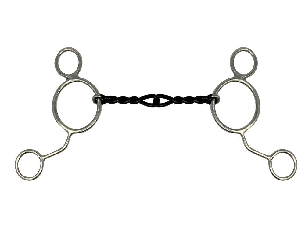 Showman ® Stainless Steel Wonder Bits with twisted sweet iron mouth Bits Shiloh