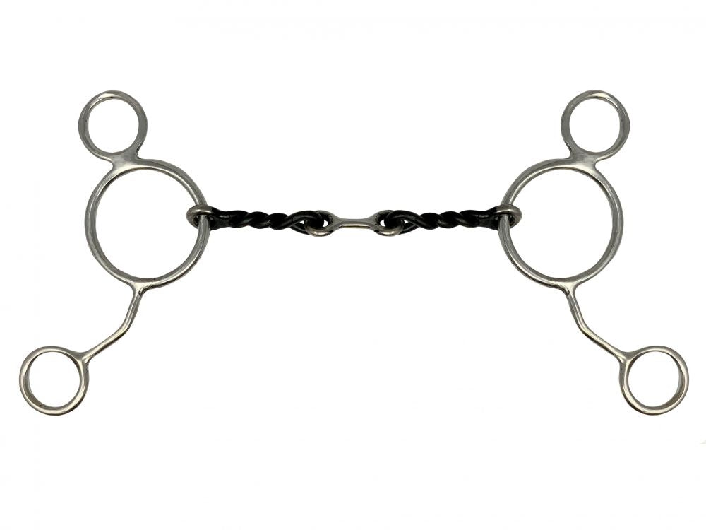 Showman ® Stainless Steel Wonder bit with Sweet Iron twisted mouth and dog bone center Bits Shiloh