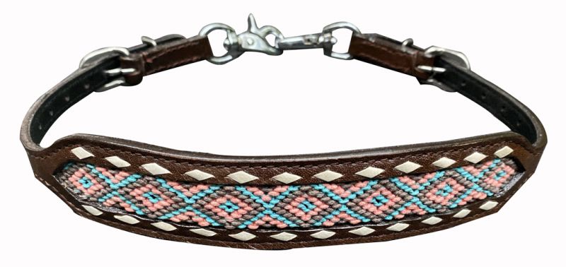 Showman ® Wither Strap with Woven Fabric Southwest Design Inlay Default Shiloh