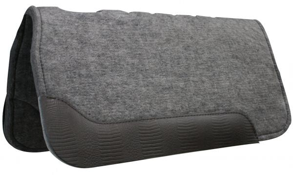 Showman® 32" X 32" 1" Thick Felt Pad with Wear Leathers 0203 Western Saddle Pad Showman