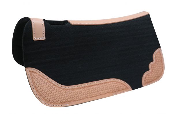 Showman® Mini 20" x 20" x 1/2" Thick Felt Pad With Basket tooling 22970 Western Saddle Pad Showman