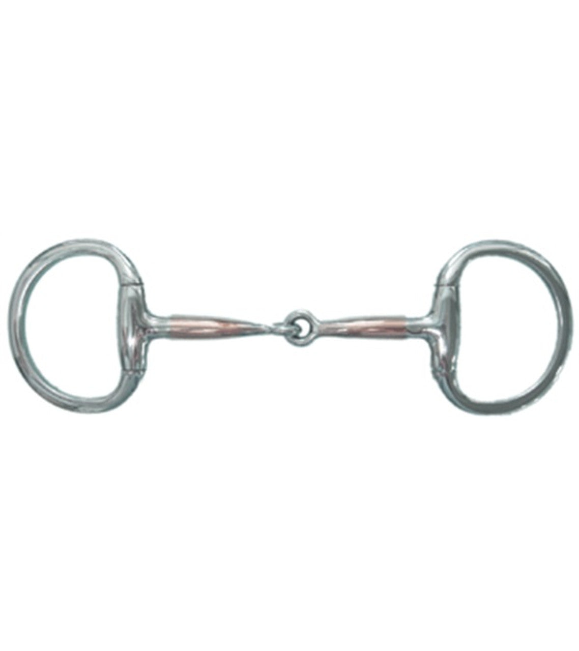 Stainless Steel Copper Overlay Eggbutt Snaffle Bit-TexanSaddles.com