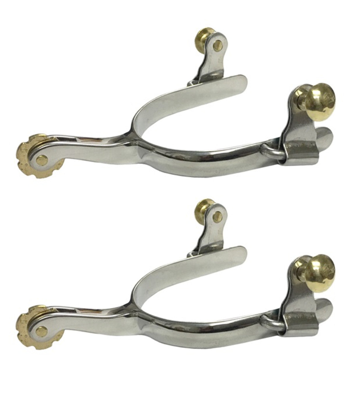 Stainless Steel Roper Spurs-TexanSaddles.com