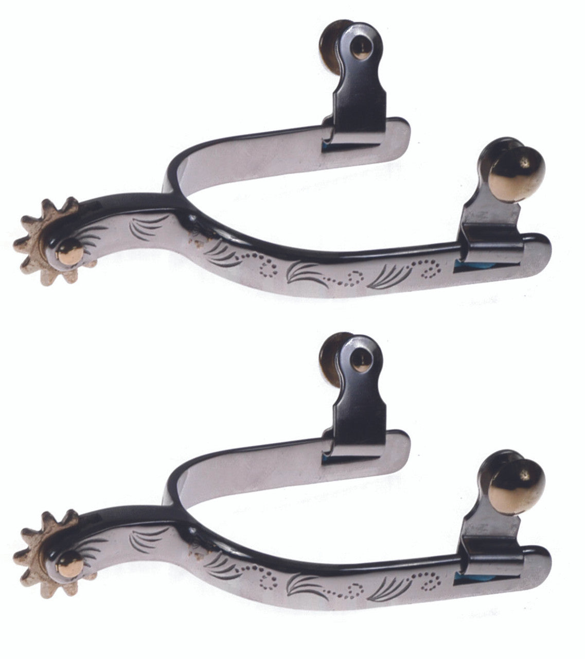 Stainless Steel Spurs 1/2" Band-TexanSaddles.com