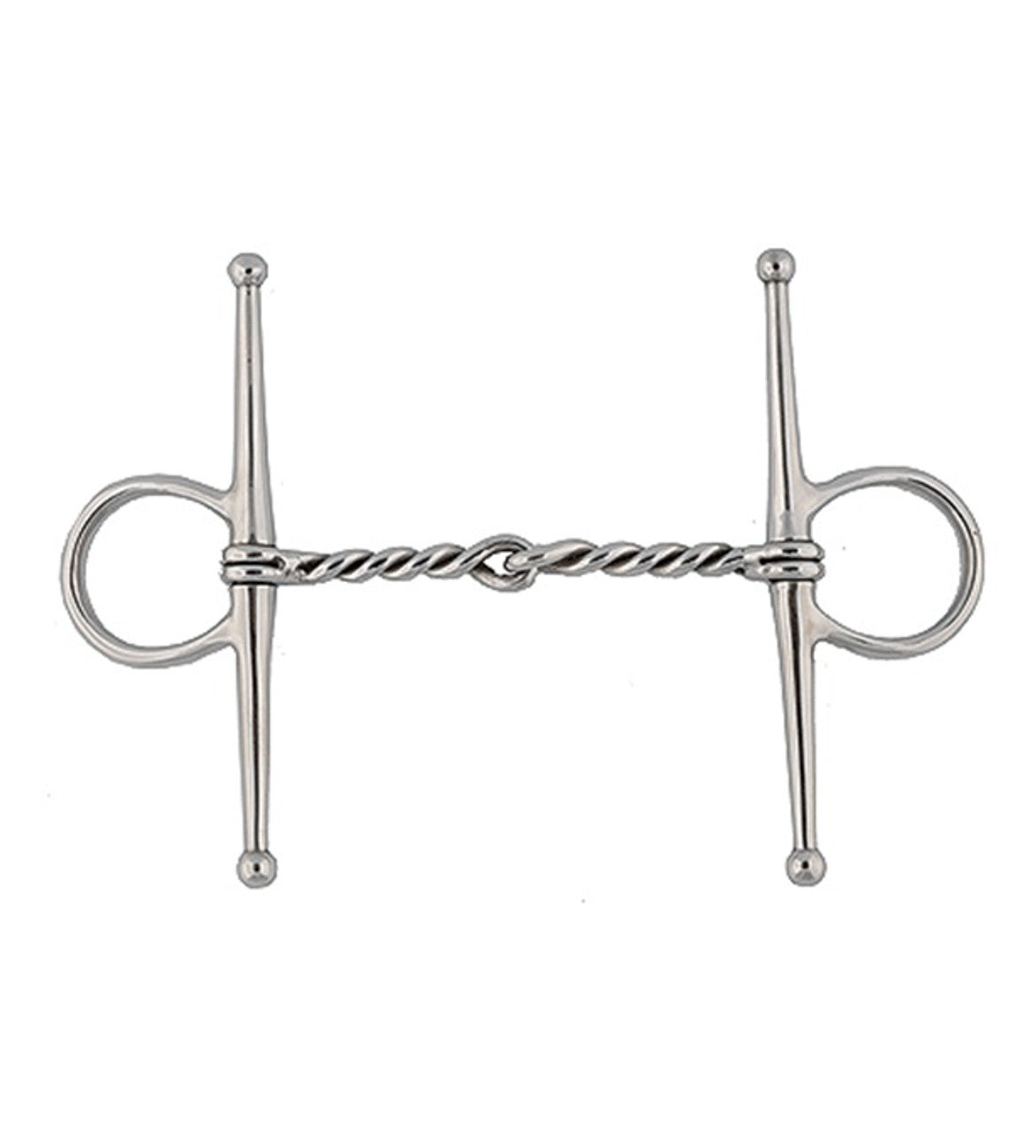 Stainless Steel Twisted Wire Full Cheek Bit-TexanSaddles.com