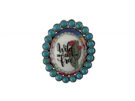 WG161SBTQS: Wild & Free Pop Up Phone Grip w/ Stand- features a white stone design with floral prin Primary Showman Saddles and Tack