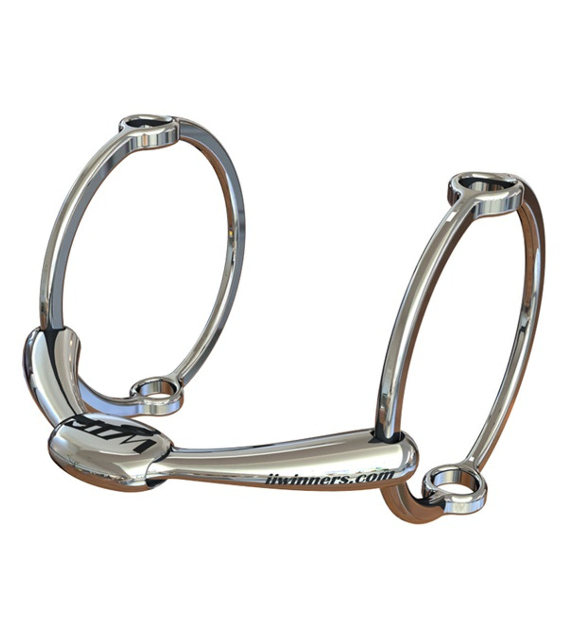 WTP (Winning Tongue Plate) Polo Gag Bit with Normal Plate & 100mm Rings-TexanSaddles.com