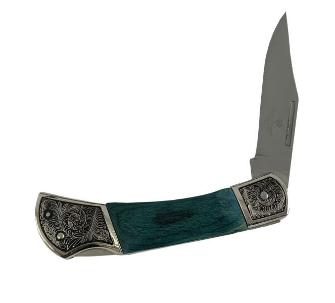 Wild Turkey-Handmade Collection Wood Handle Stainless Steel Pocket Knife with 3" blade Default Shiloh