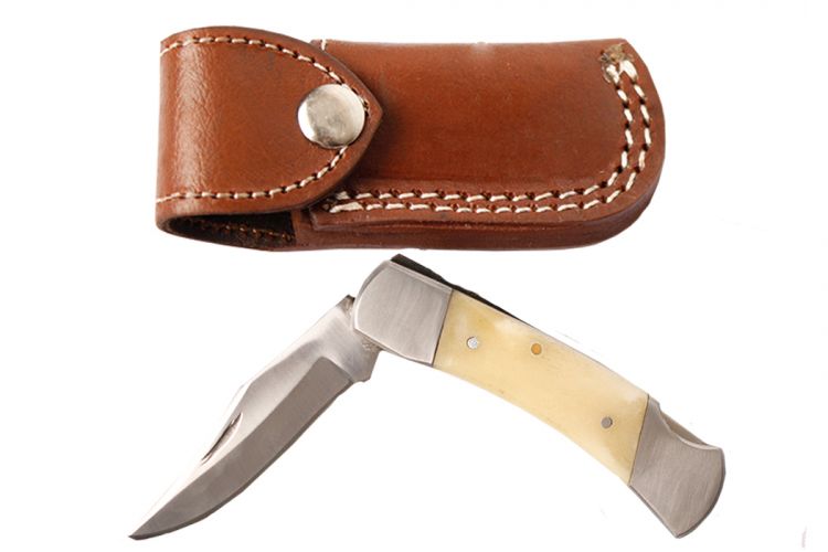 Wild Turkey handmade folder knife with bone handle Default Shiloh