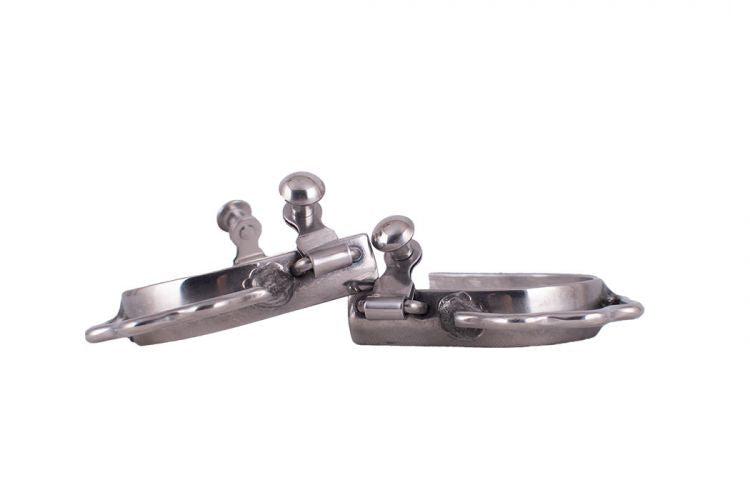 Y258792: Showman ® YOUTH Stainless steel bumper spurs Western Spurs Showman