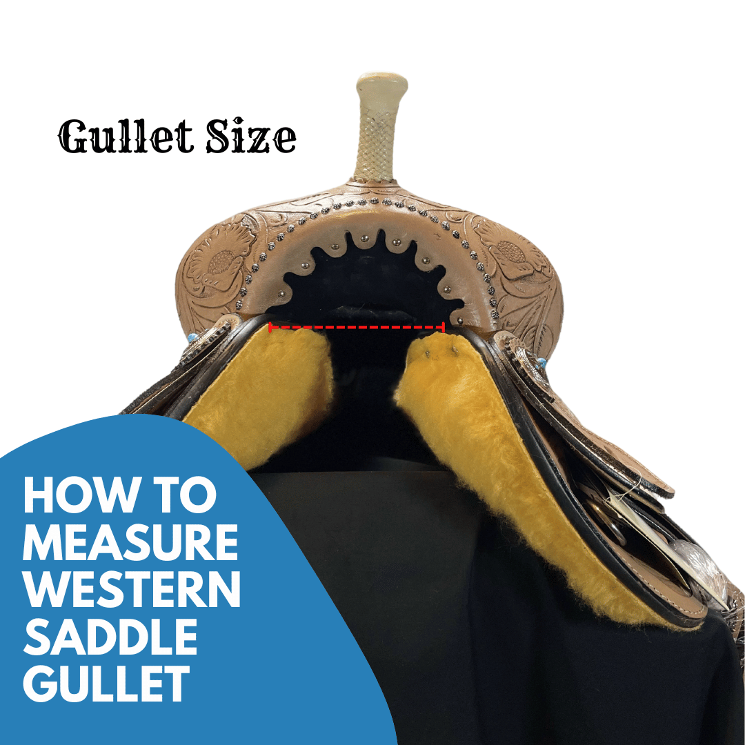 how to measure western saddle gullet size