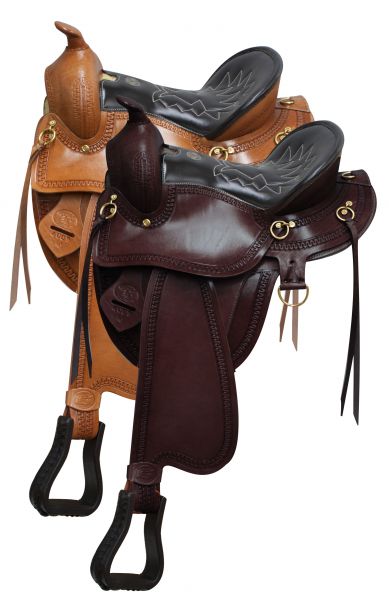 Gaited Saddles collection image featuring Double T Leather 16 Inch Gaited Saddle - Double T Gaited Saddle