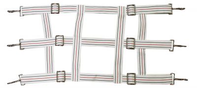 Stall Guards collection image featuring #24800: Webbed stall guard with nickle plated hardware
