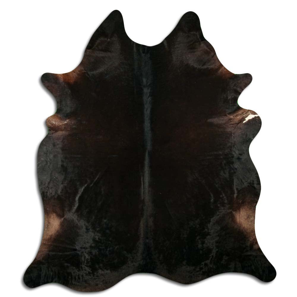 LG/XL Dark Tone Brazilian Hair on Cowhide Rug - 40-45 Sq. Ft.