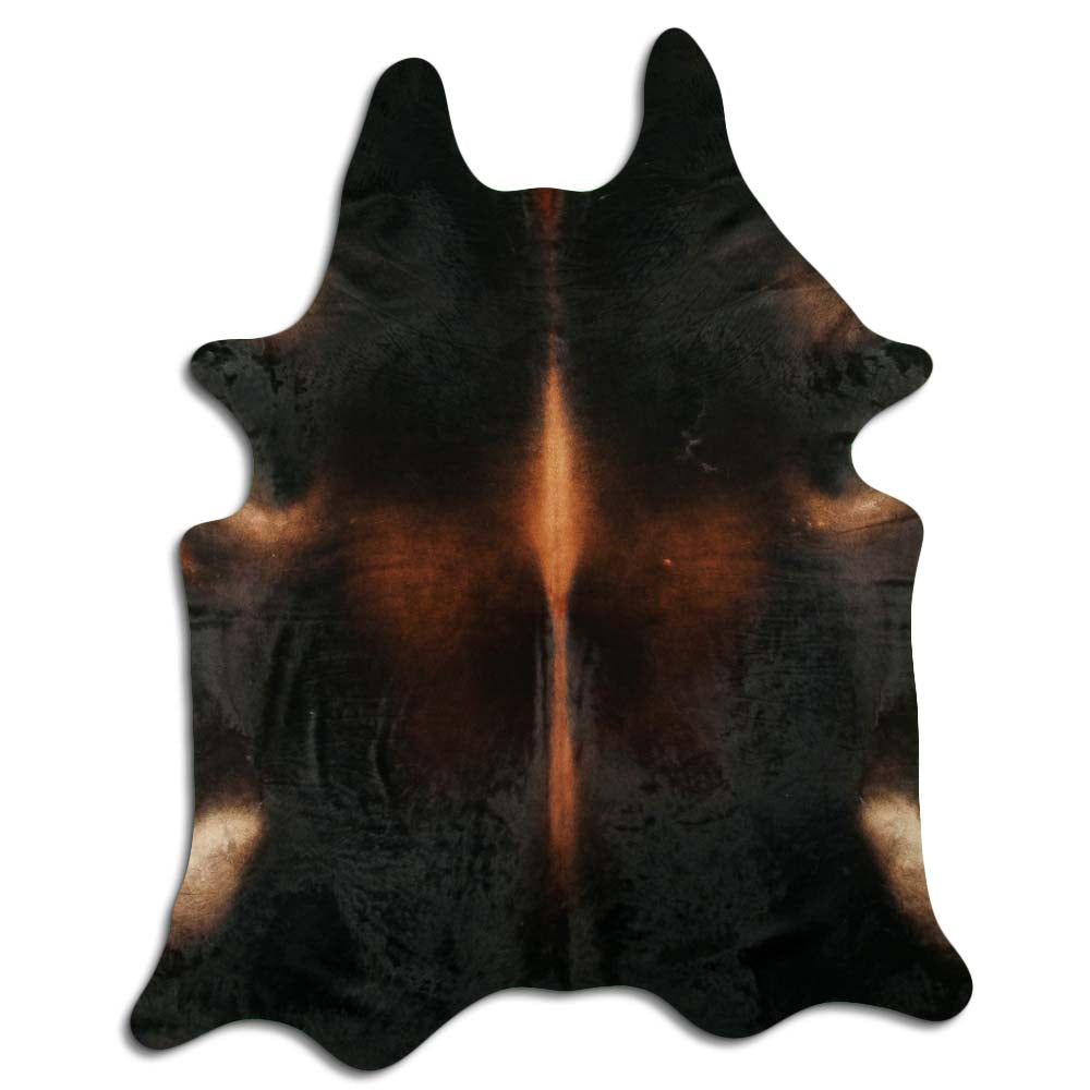 LG/XL Dark Tone Brazilian Hair on Cowhide Rug - 40-45 Sq. Ft.