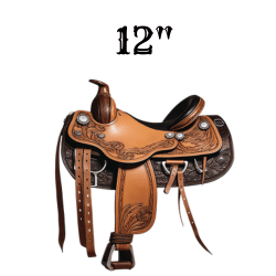 16, 17 Premium Leather Double T training saddle with suede