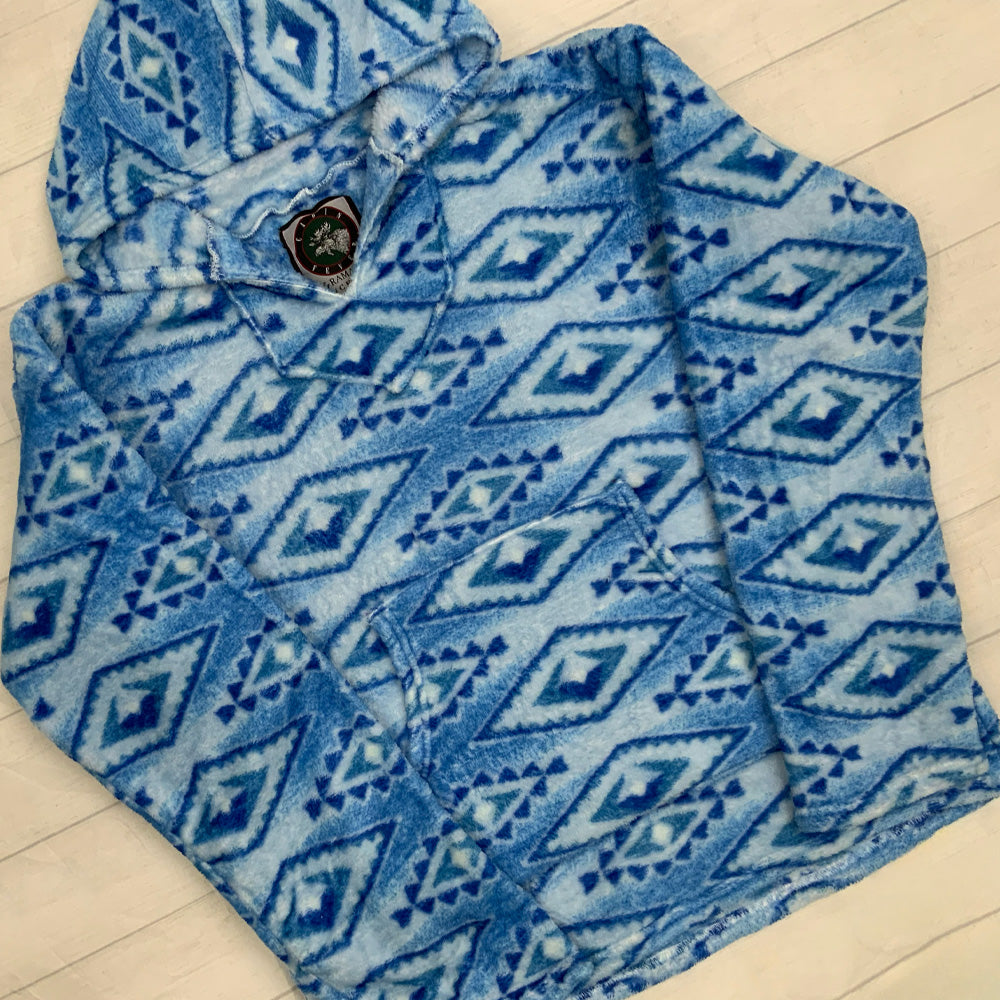 Blue Diamond Mesa Flannel Fleece Pullover