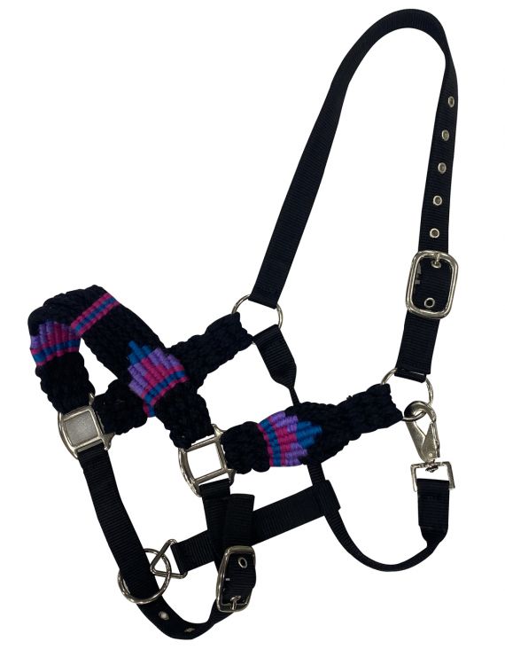 Showman Adjustable Nylon Rope Shipping Halter With 8' Lead – Model 6800, FREE SHIPPING
