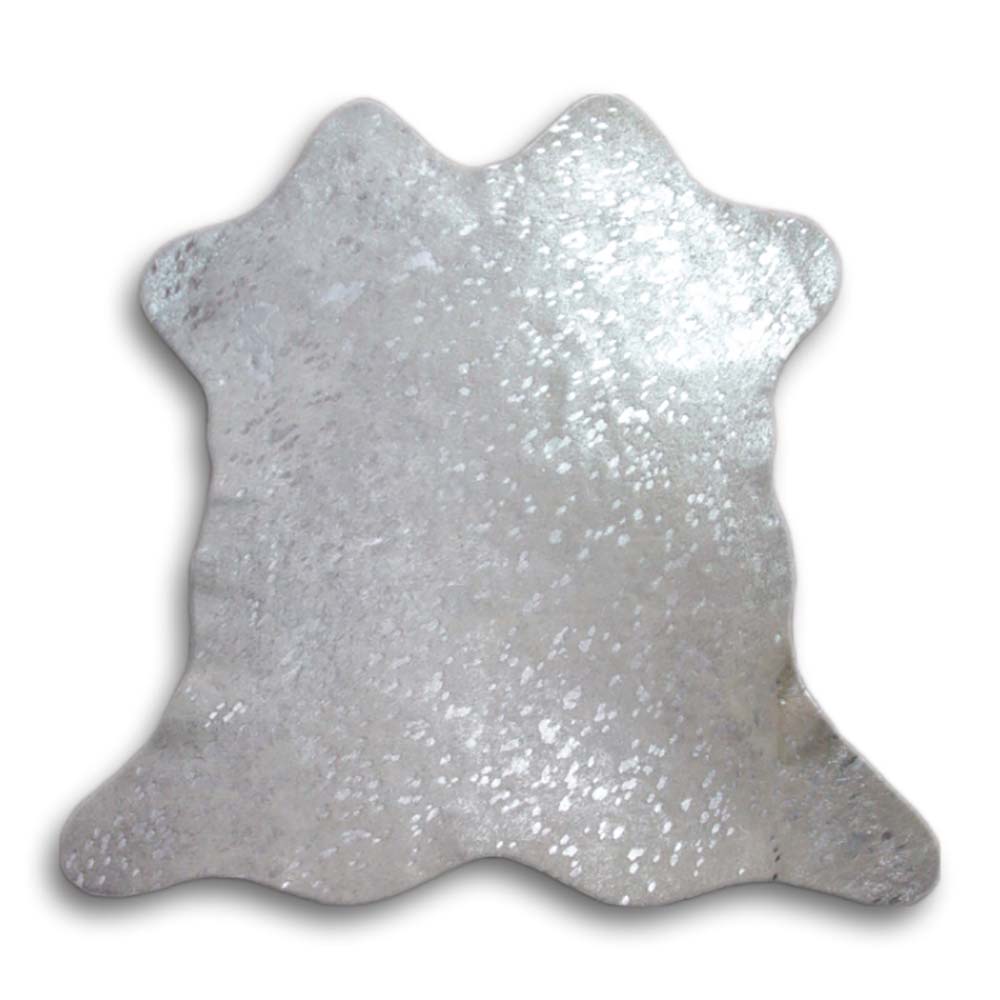 Mini Acid Wash Brazilian Hair on Cowhide Rug - 7-9 Sq. Ft.
