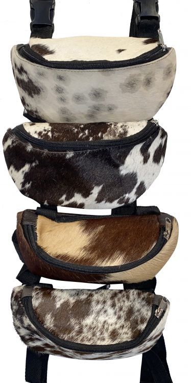 Showman Hair on Cowhide Saddle Pouch