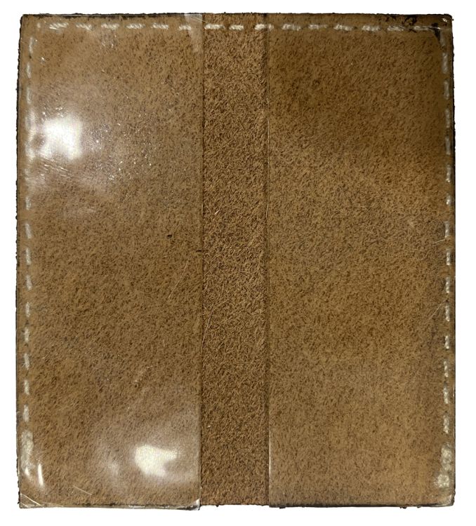 Stick On Speckled Hair on Cowhide Cell Phone Card Wallet