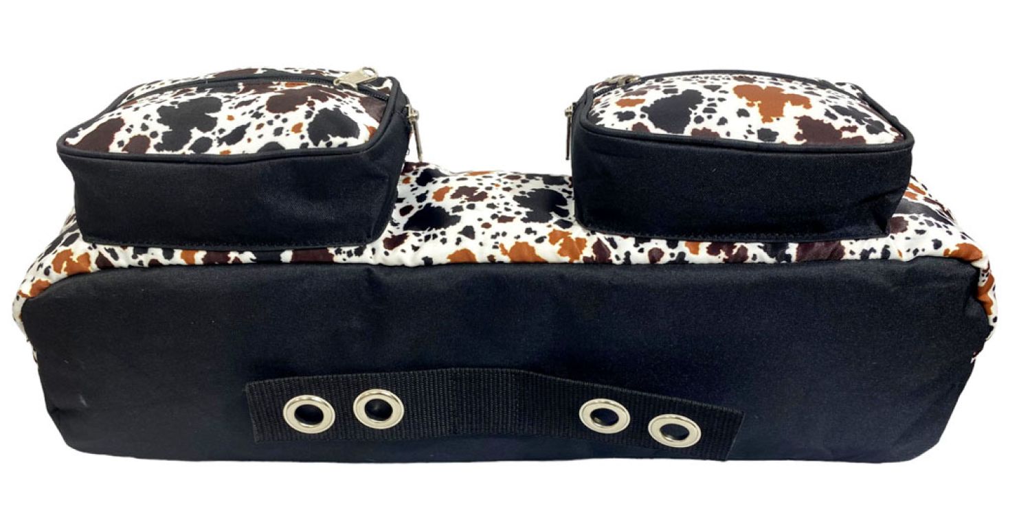 Showman Cow Print Trail Gear Cantle Bag