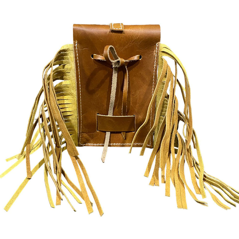 Showman Golden Plains Cowhide Rear Cinch Bag