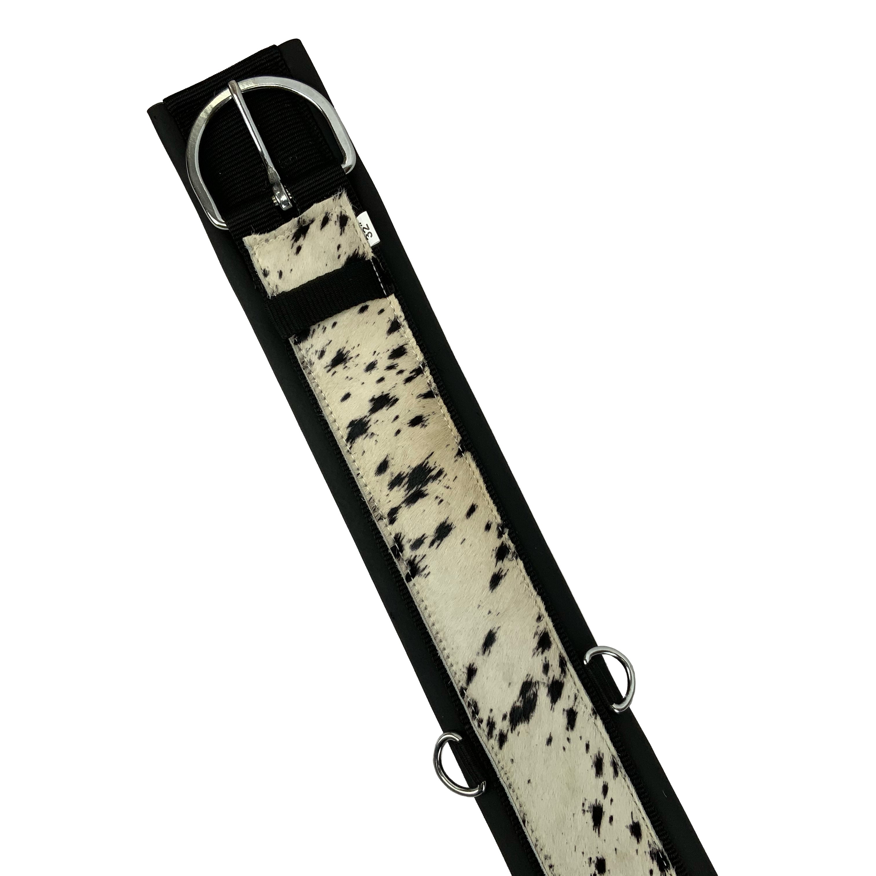 Showman Cowhide Straight Neoprene Bottom Girth