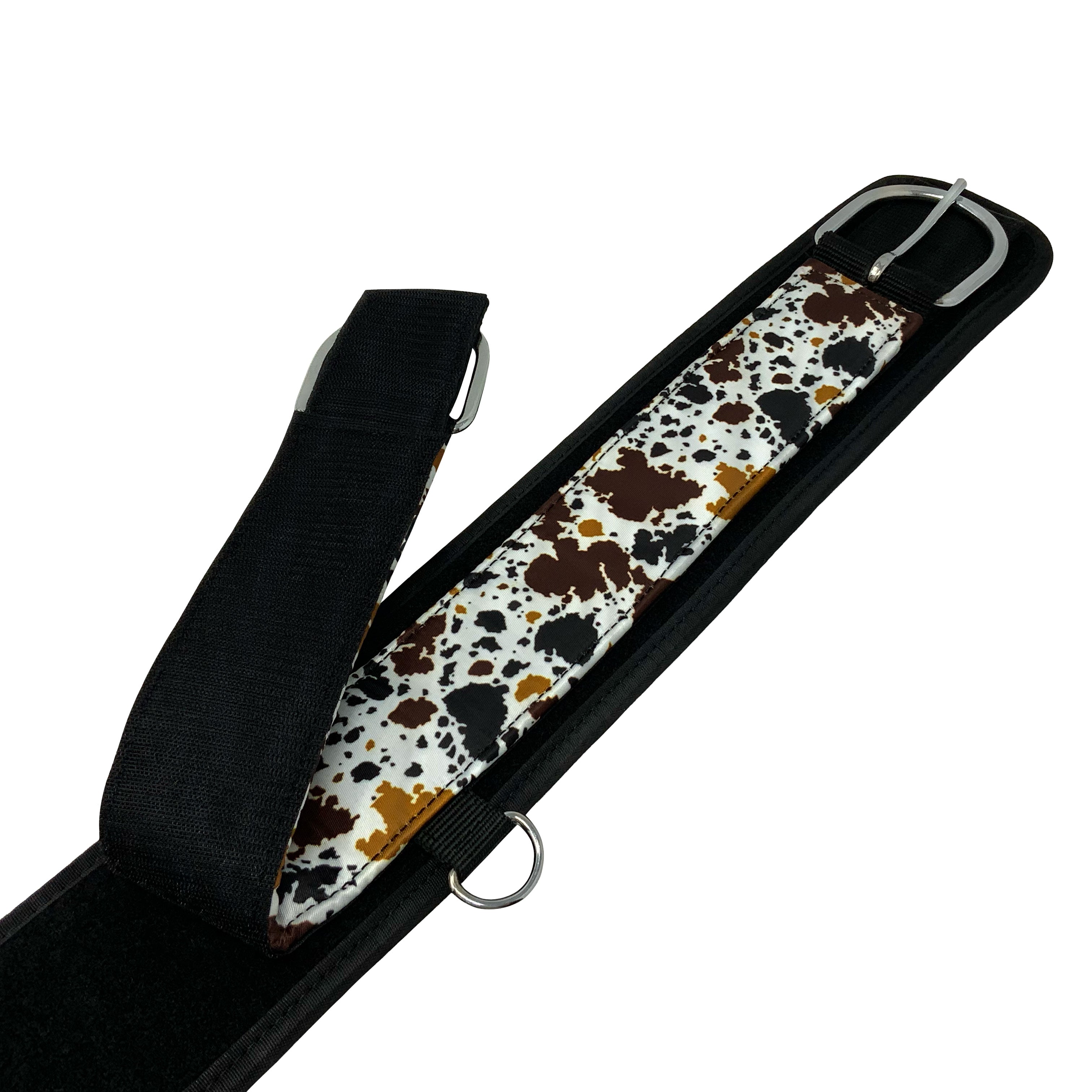 Showman Cow Print Neoprene Bottom Girth